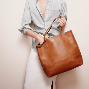 j crew leather bag